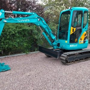 Mini-pelle Kubota U35-3A couleur Bleue