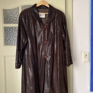 Manteau cuir et daim