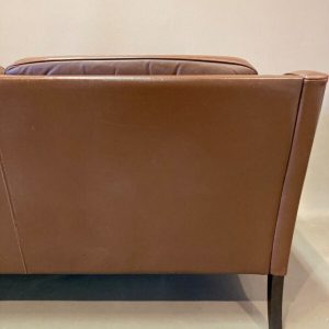 Canapé Cuir 3 Places Design Scandinave 1960.