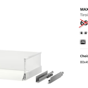 Structure Tiroir IKEA Maximera 80x45