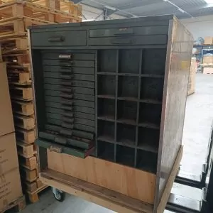 Armoire vintage imprimerie