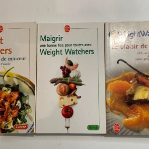 Lot de 3 livres Weight watchers régime