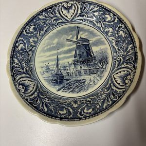 Assiette Boch - Delft – Moulins