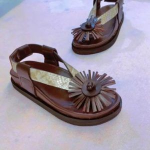 Leder Sandalen met orthopedishe steunzolle