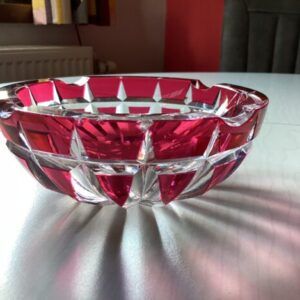 Cendrier en cristal val saint lambert