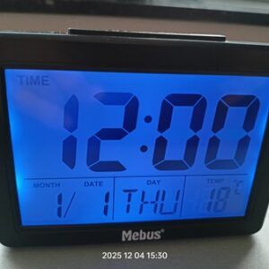 Horloge avec alarme et température