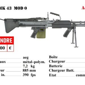 Réplique d'airsoft MK43 Mod 0 A&K