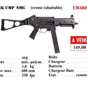 Réplique d'airsoft HK UMP SMG Umarex