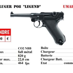 Réplique d'airsoft LUGER P08 "Legend" Umarex