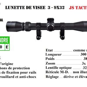 Lunette de visée 3-9x32 "JS Tactical" > airsoft, ...