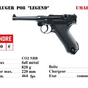 Réplique d'airsoft LUGER PO8 "Legend", Umarex