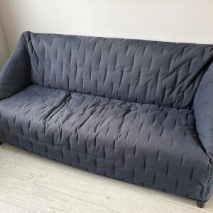 Canapé 3 places en tissus bleu marine