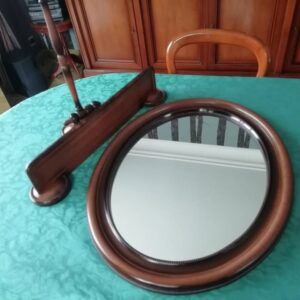 Miroir + accessoires salle de bains (Lot de trois pièces).