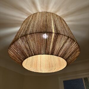 Lustre en corde de chanvre