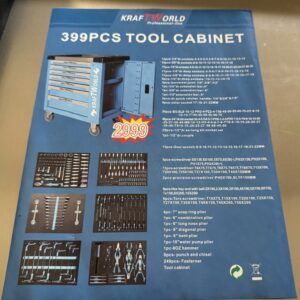 Chariot à Outils à Roulettes avec 399 pc