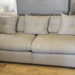 Salon en tissu gris neuf