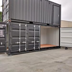 20 voet container met opening over de gehele lengte