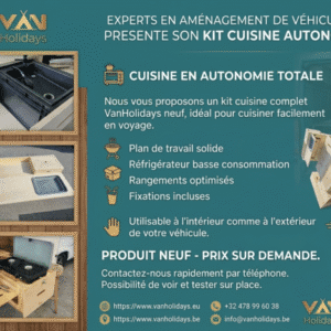 Déstockage – Kit cuisine véhicule VanHolidays – prêt à partir