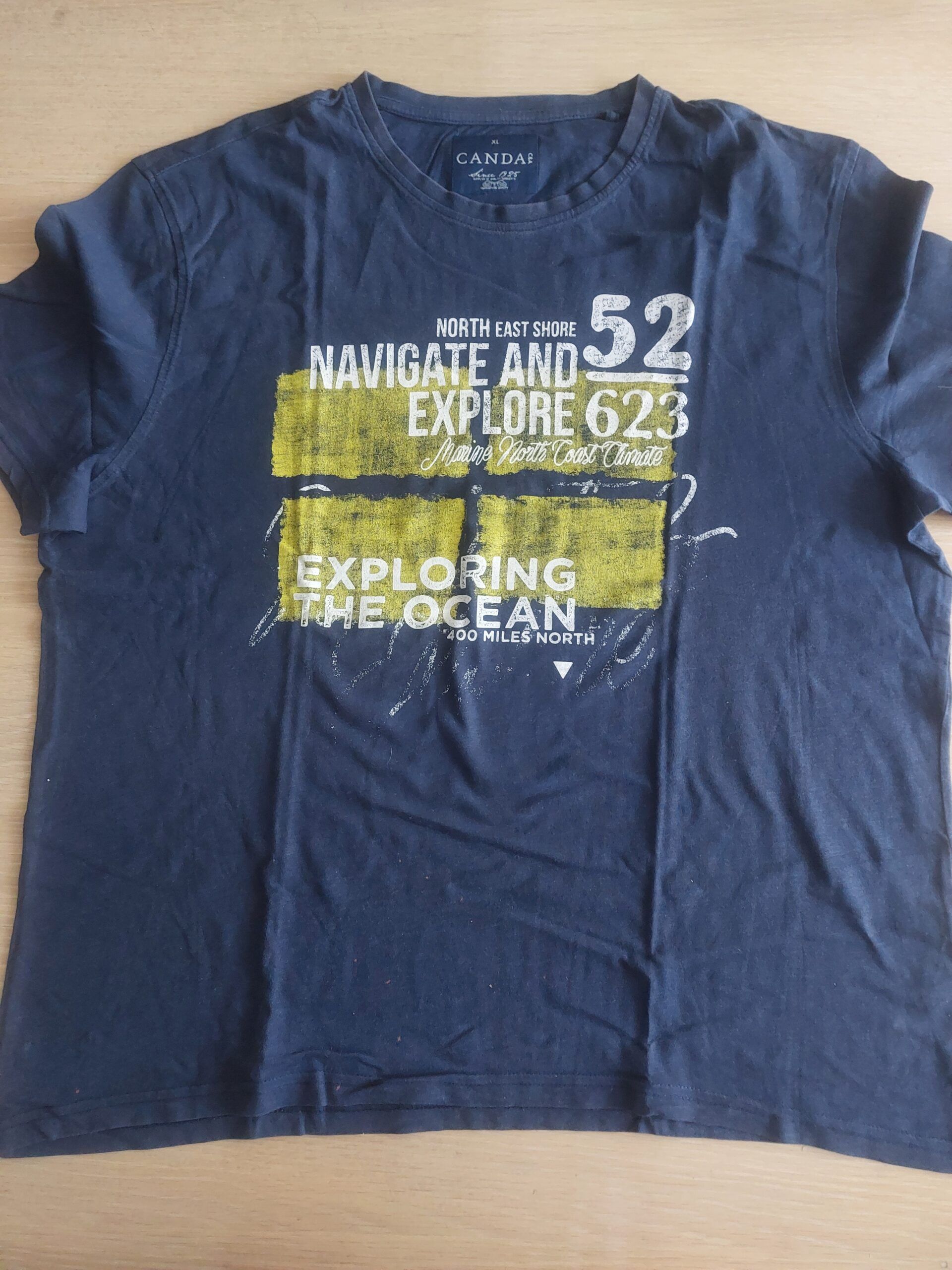 T'shirt homme bleu foncé XL