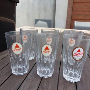 6 verres Bass Pal Ale