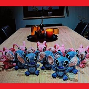 Porte clé Stitch fait main !
