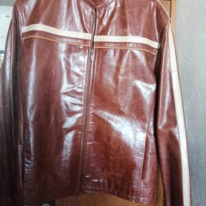 veste en cuir homme