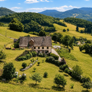 Corp de ferme à Orbey sur 4000m2 + dépendances