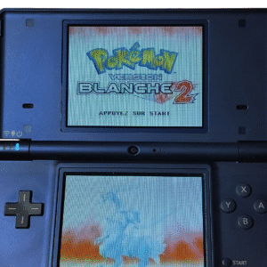 DSI bleu métal coque Thrustmaster R4 + 2GB + jeux Pokémon