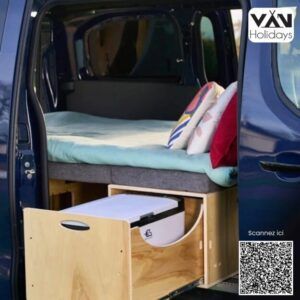 Kit aménagement van amovible 2 places – lit 140x190