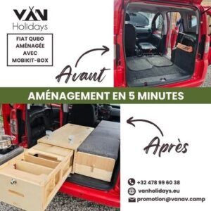 Aménagement d'un FIAT QUBO !