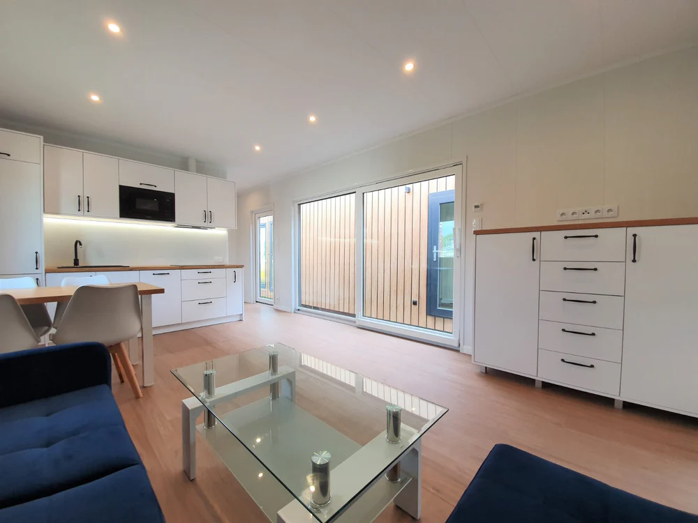 Maison remorque mobile 40 pieds x 8, type T2, isolée 4 saisons – Image 8