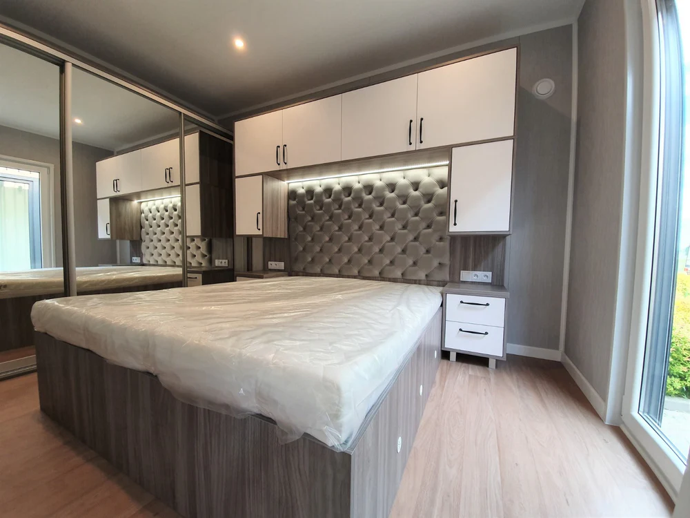 Maison remorque mobile 40 pieds x 8, type T2, isolée 4 saisons – Image 4