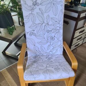 Fauteuil ikea avec son repose pieds