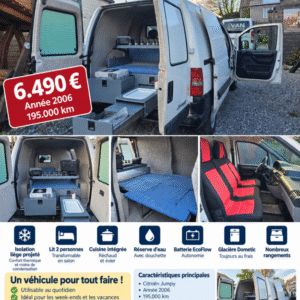Citroën Jumpy aménagé et isolé – 6.490 €