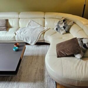 Un fauteuil en cuir italien