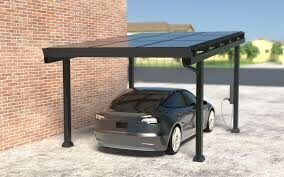 Carports solaires sur une voiture