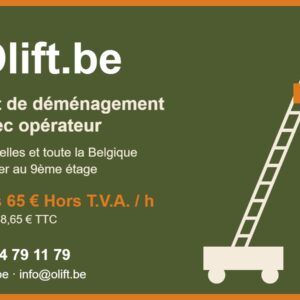 Lift de déménagement avec opérateur à Bruxelles – Ôlift.be (1er au 9ème étage)